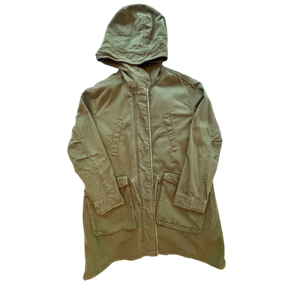ZARA Girls “Dream Big” Embroidered Parka Jacket with Hood | Size 10 (140 cm)